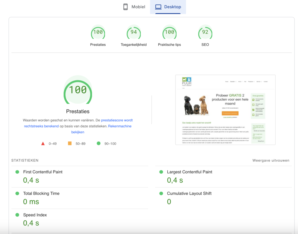 WPsnelheid – Optimalisatie websites & webshops – beeld 1